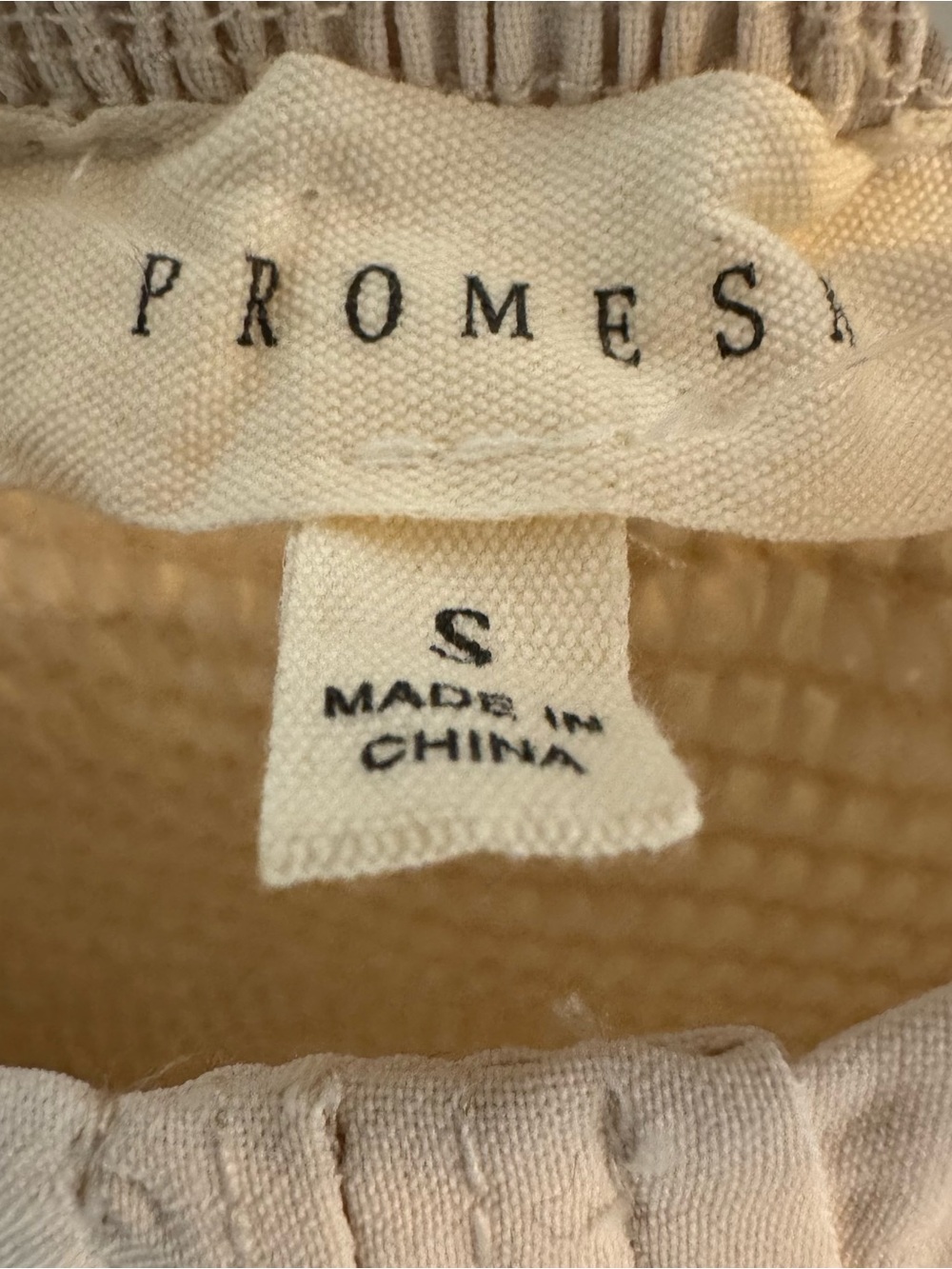 Promesa Juliet Embroidered Peasant Crop Top Sweetheart Neckline Ivory Size S - Picture 6 of 11